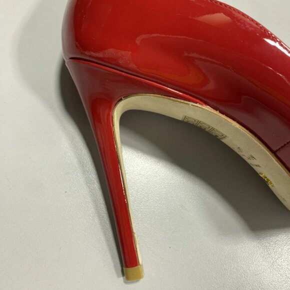 NEW STUART WEITZMAN Women’s Power Pumps Red Patent Leather Size 8.5C Pointed Toe - Picture 6 of 12